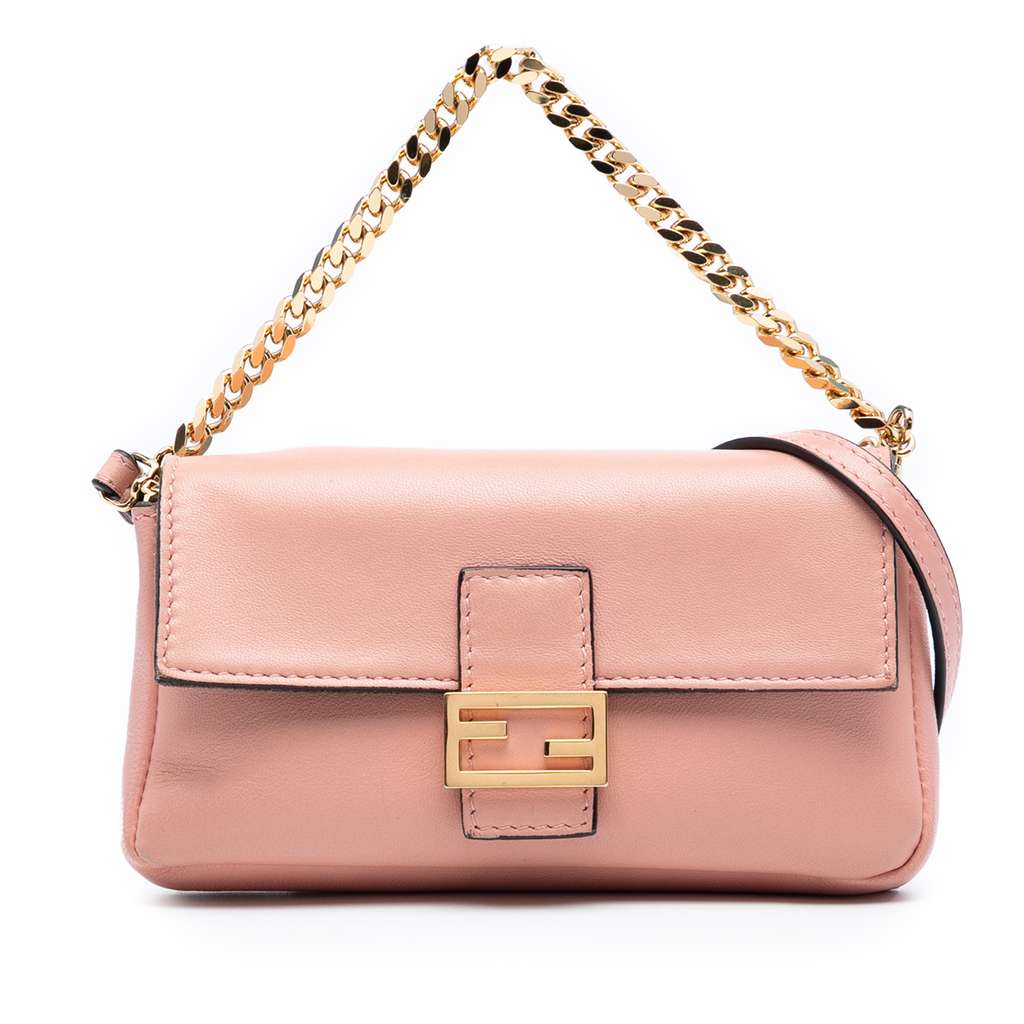 Fendi Micro Nappa Baguette Satchel