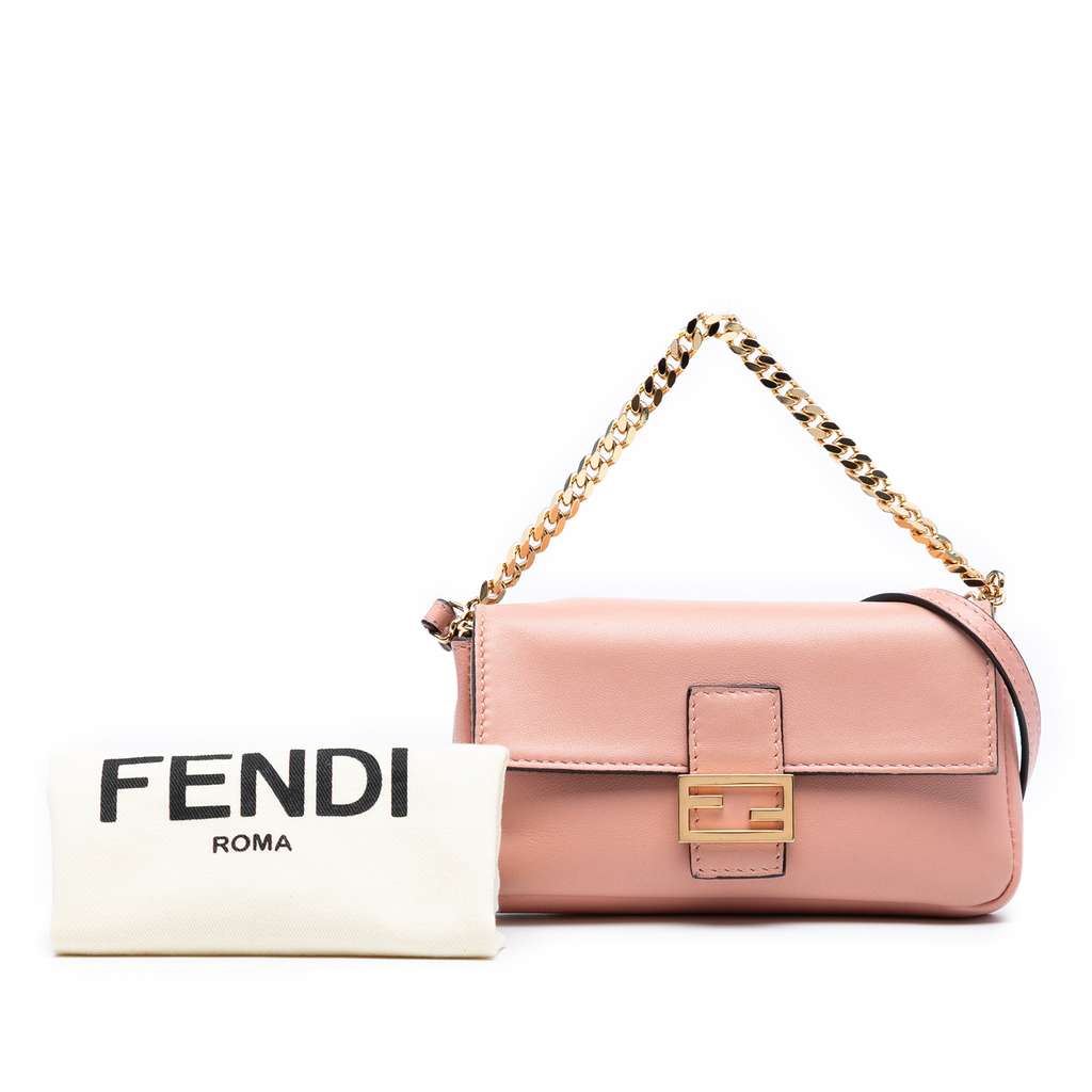 Fendi Micro Nappa Baguette Satchel - Image 10