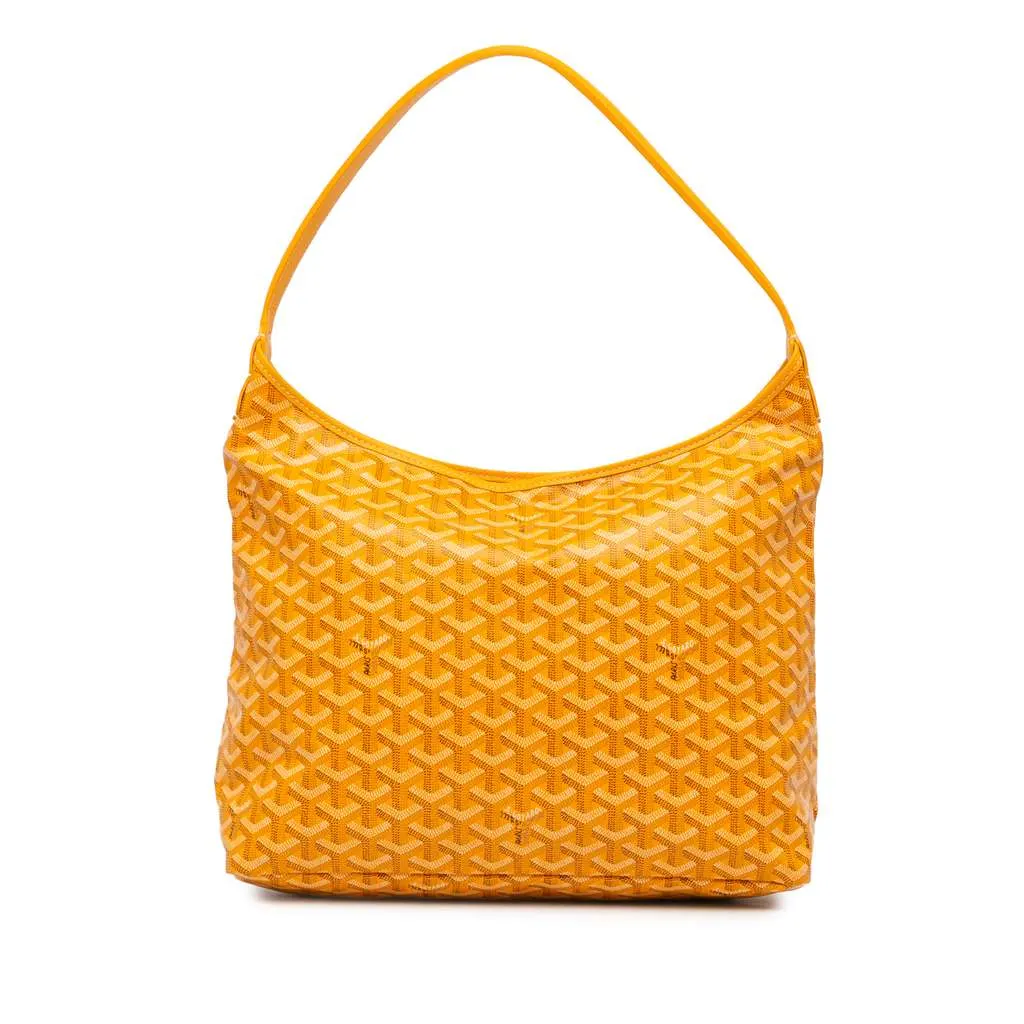 Goyard Goyardine Boheme Hobo Yellow Canvas Very good - Front View