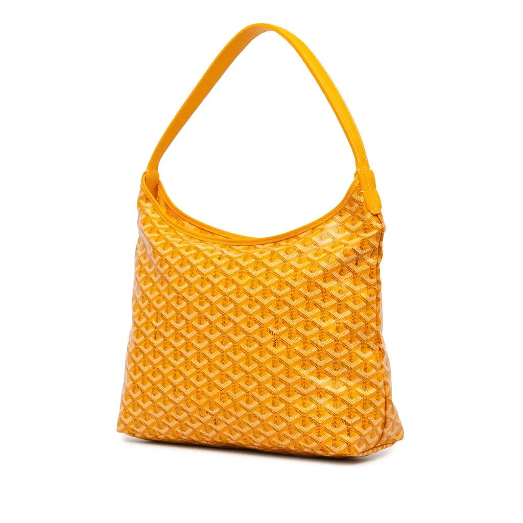 Goyard Goyardine Boheme Hobo Yellow Canvas Very good - Back View