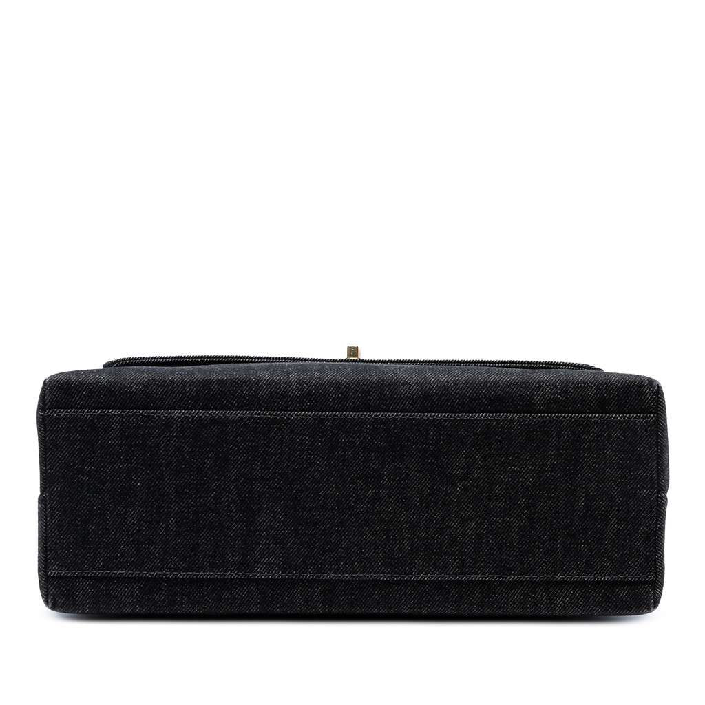 Chanel CC Denim Kelly Top Handle Bag - Image 6