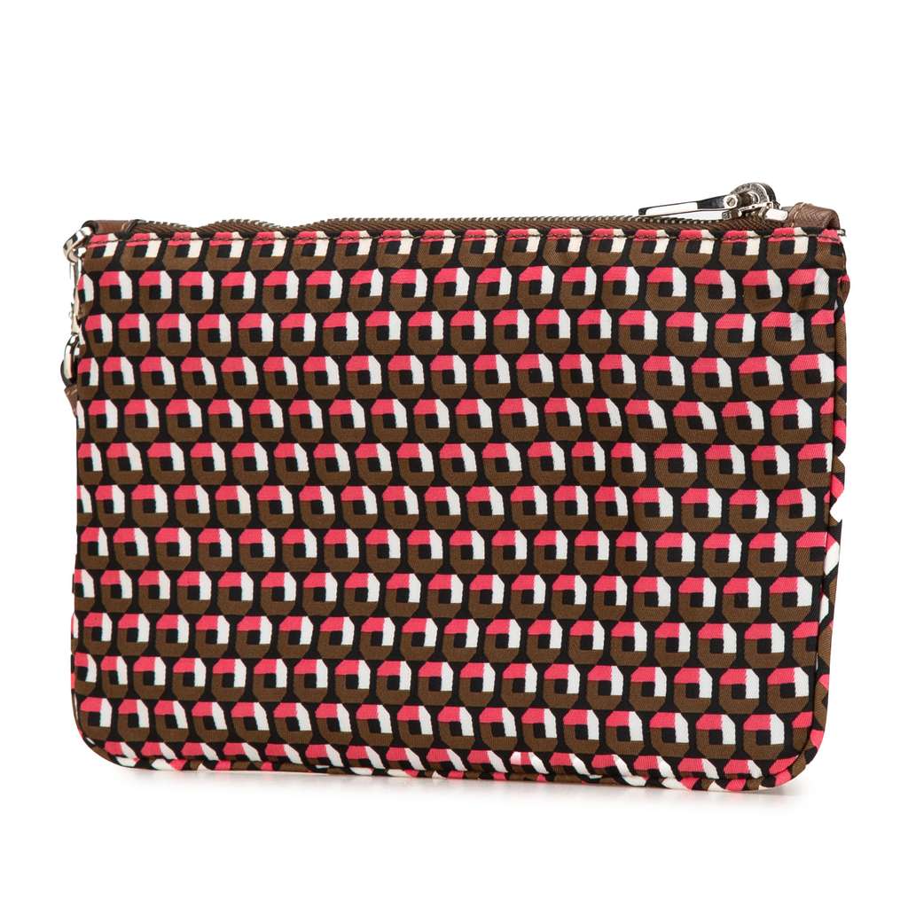 Prada Tessuto Stampato Wristlet Clutch - Back view