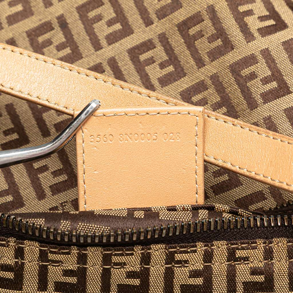 Fendi Zucchino Canvas Handbag - Image 10