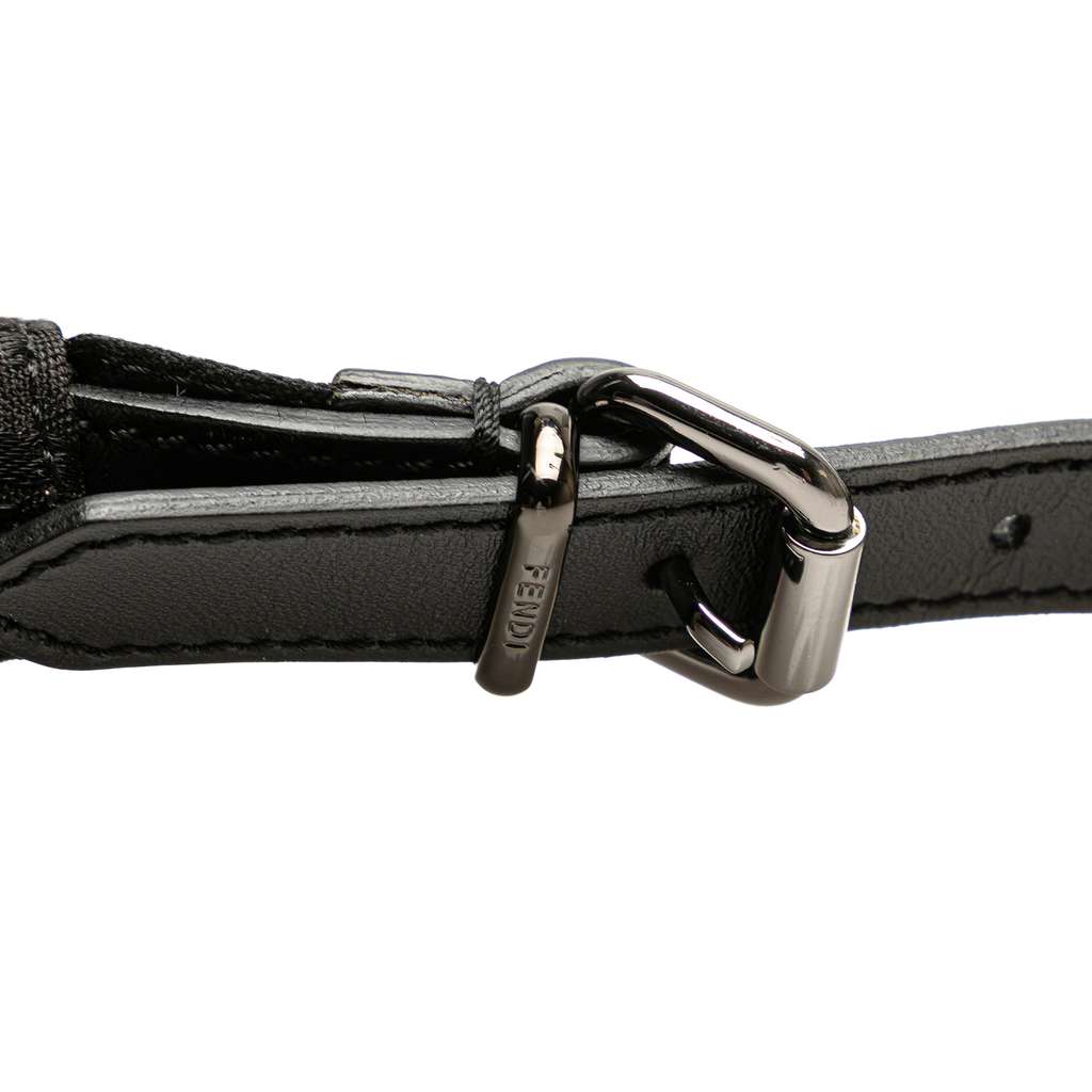 Fendi Zucchino Canvas Oyster Shoulder Bag - Image 12