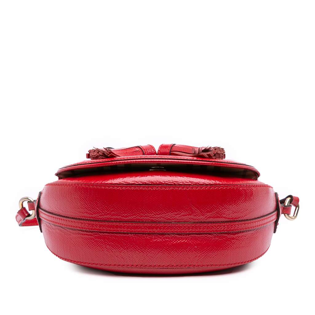 Burberry Patent Leather and Haymarket Check Coated Canvas Maydown Crossbody - 3