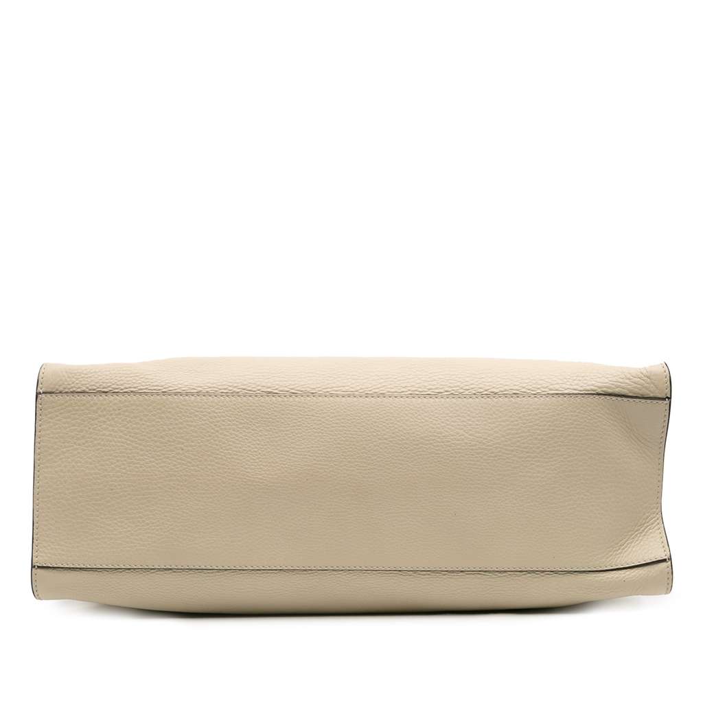 Gucci Medium Calfskin Bamboo Daily Shopper Satchel - 3