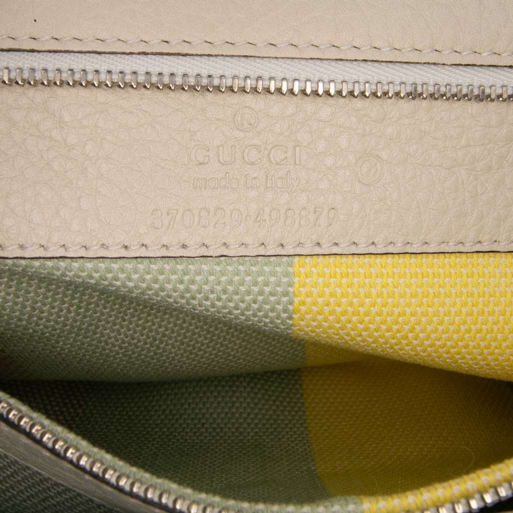 Gucci Medium Calfskin Bamboo Daily Shopper Satchel - 5