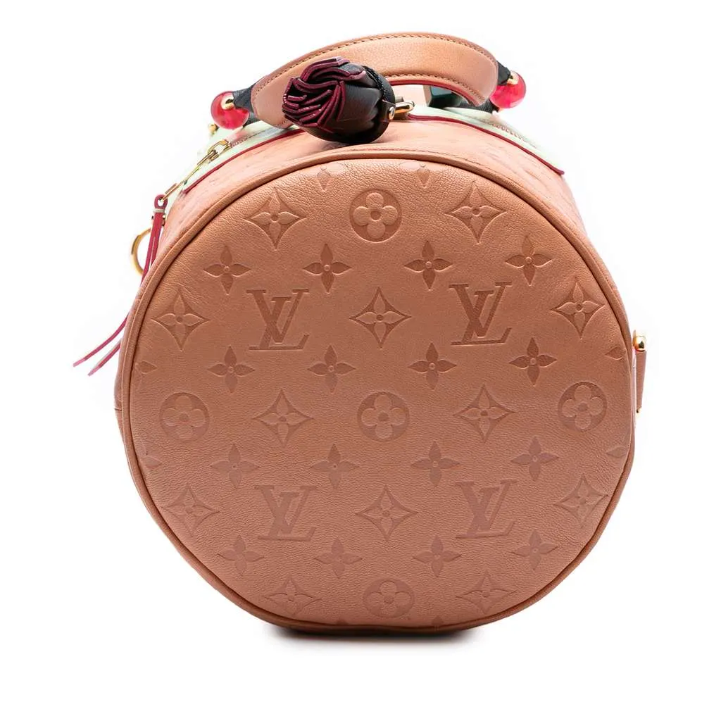 Louis Vuitton Monogram Empreinte Underground Duffle Bag Pink Leather Good - Inside View