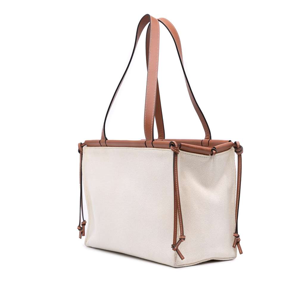 Loewe Small Canvas Cushion Tote - Back view