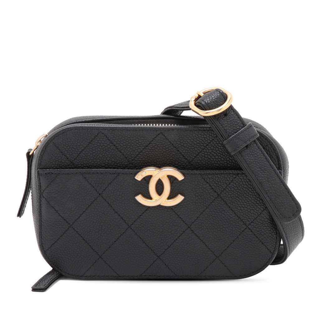 Chanel CC Stitched Caviar Waist Bag