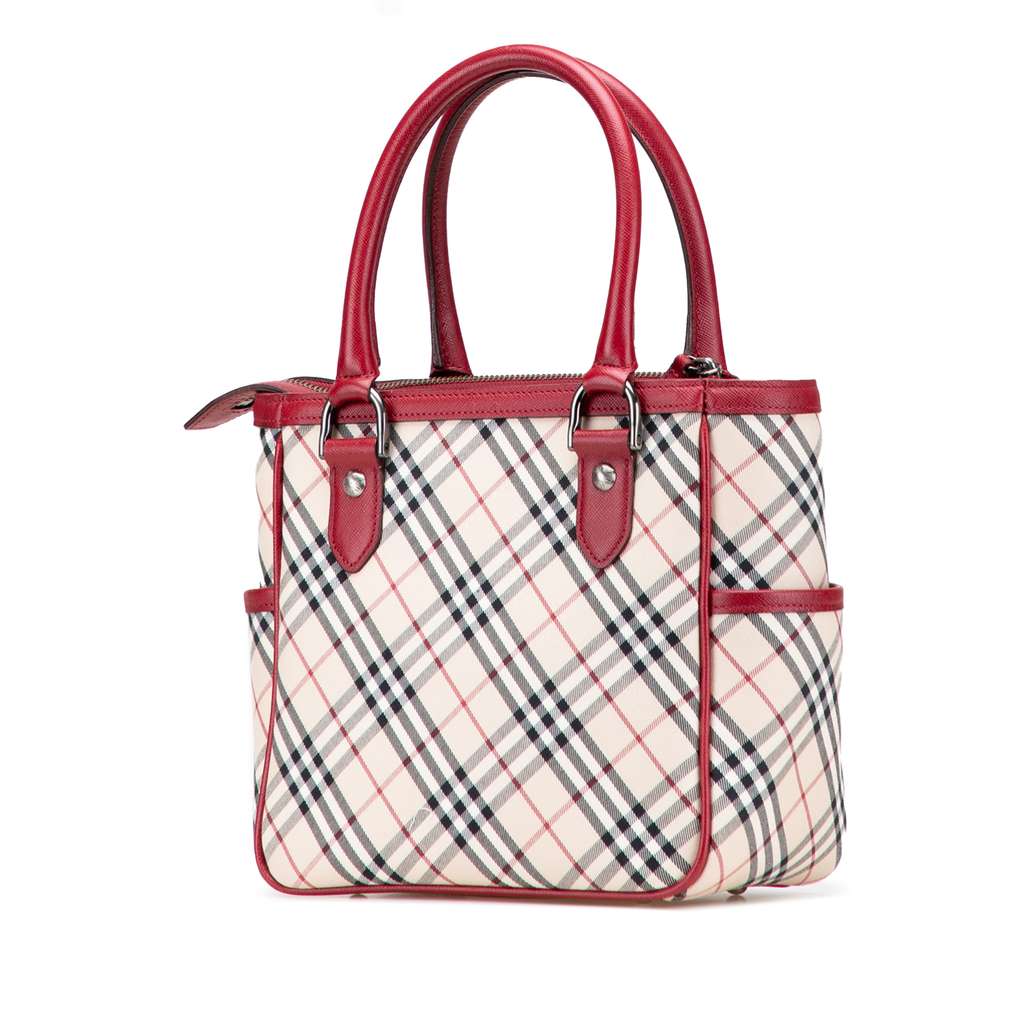 Burberry Nova Check Canvas Handbag - Back view