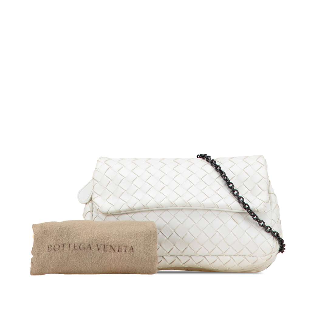 Bottega Veneta Mini Nappa Intrecciato Expandable Chain Flap Crossbody - Image 12