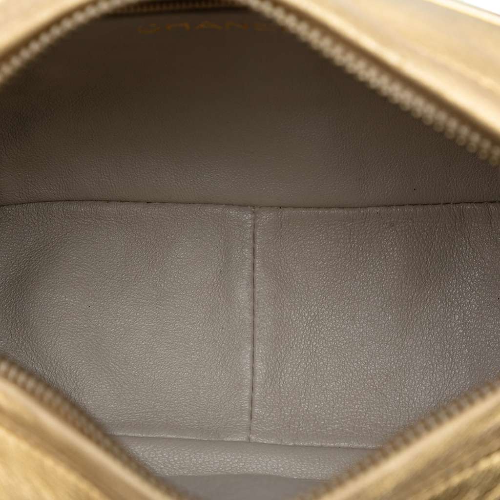 Chanel Chevron Metallic Lambskin Tassel Chain Camera Bag - 4