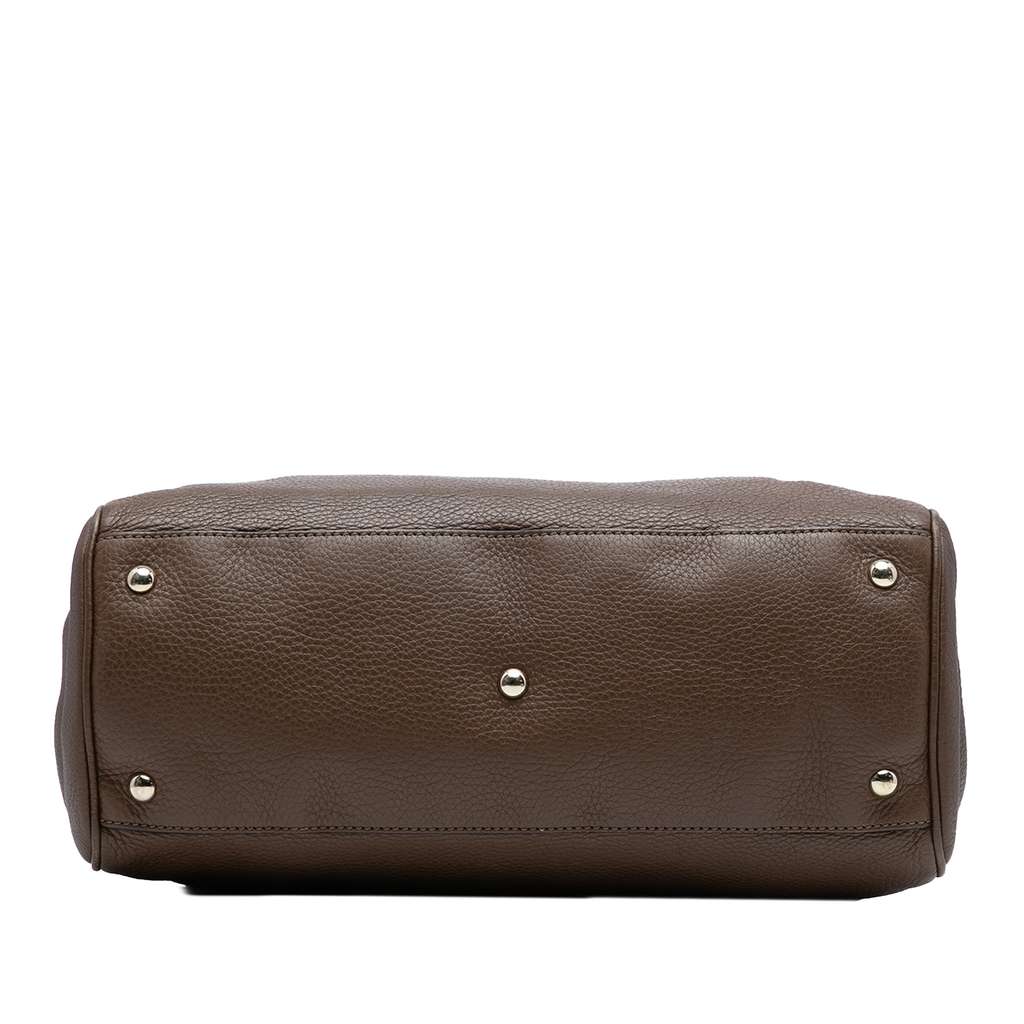 Gucci Medium Calfskin Bamboo Shopper Satchel - 3