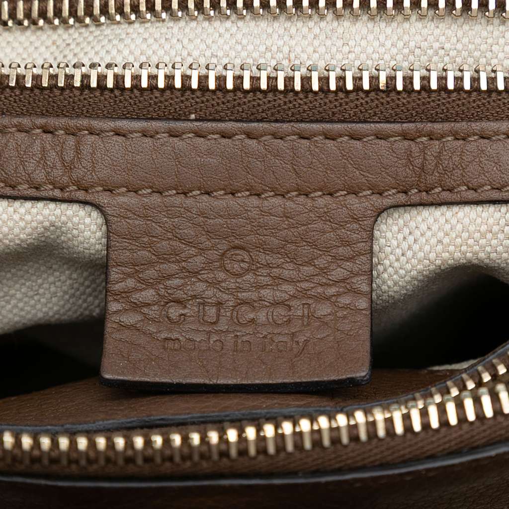 Gucci Medium Calfskin Bamboo Shopper Satchel - 5