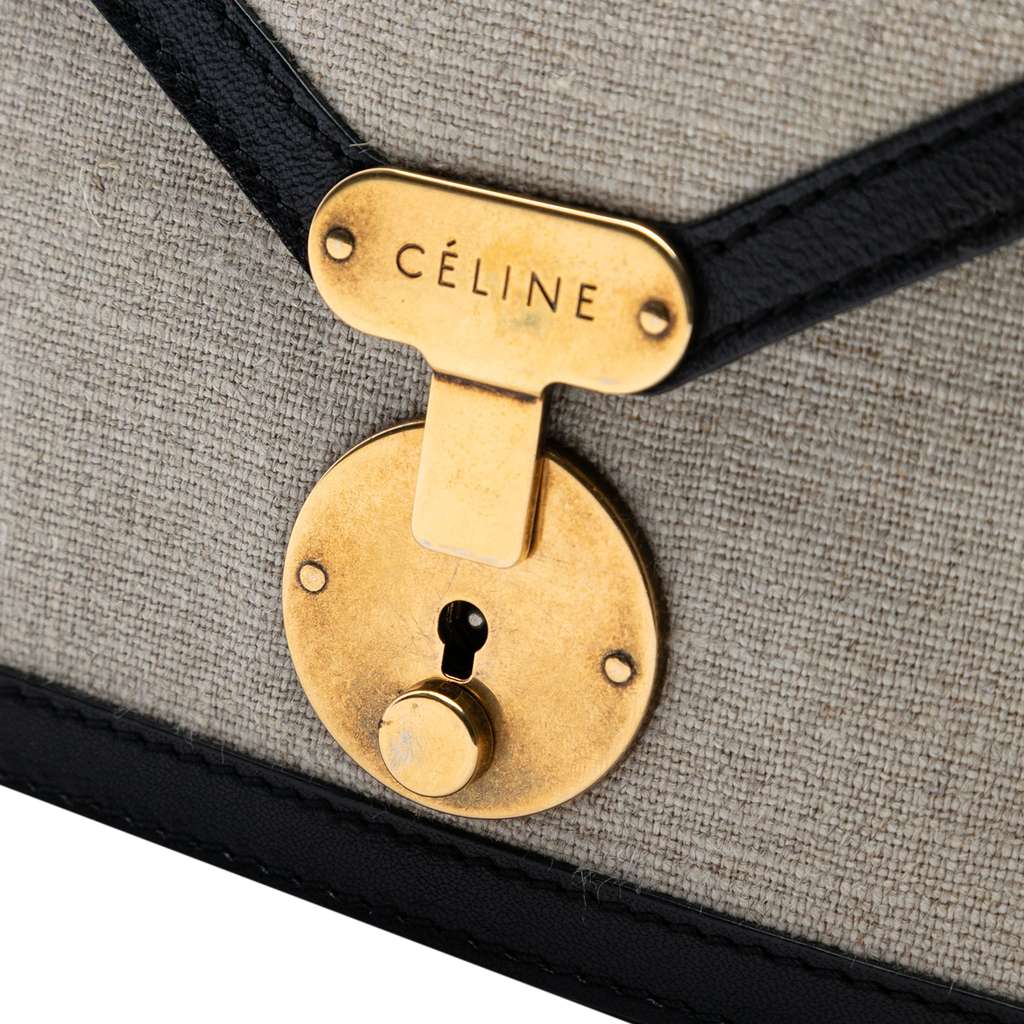 Celine Canvas and Calfskin Crossbody - Detail 1