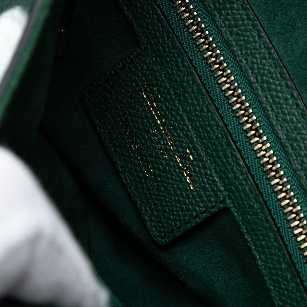 Dior Mini Grained Calfskin Saddle Bag - Side view