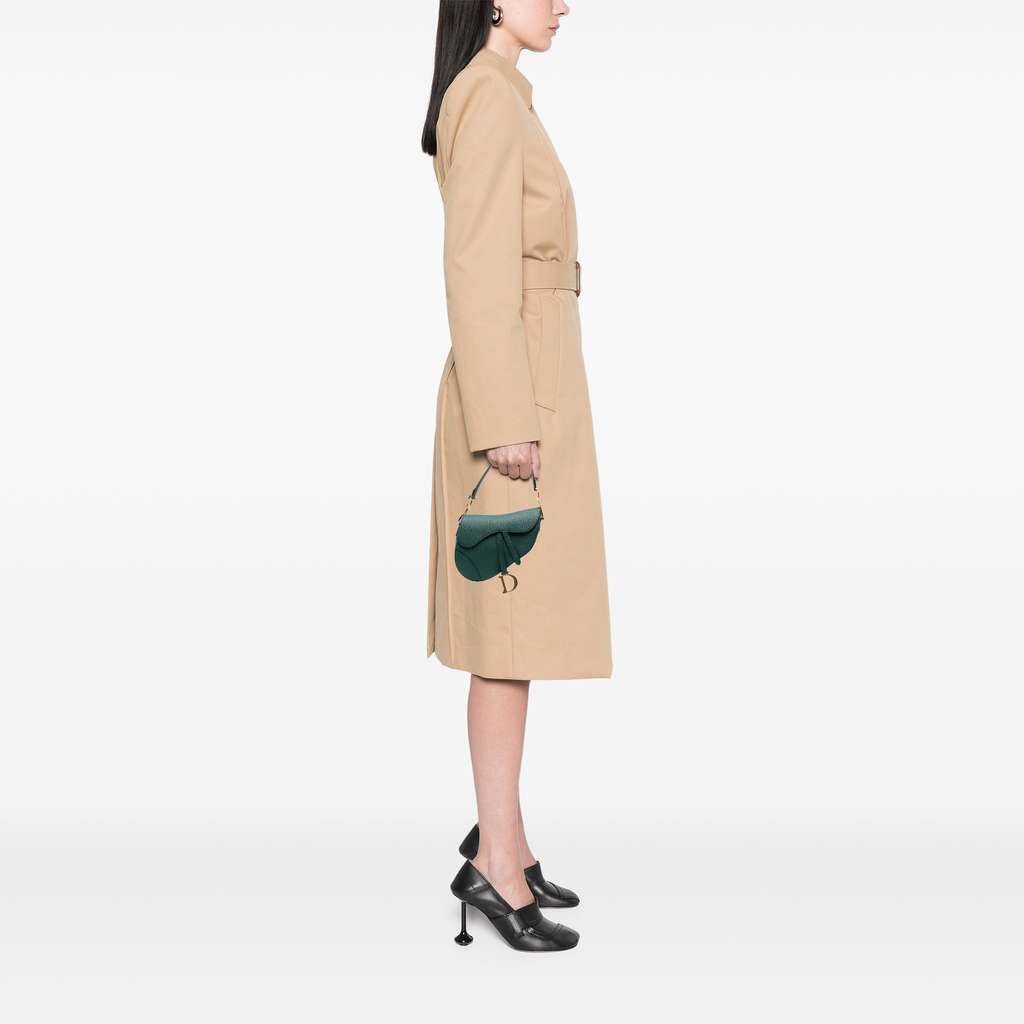 Dior Mini Grained Calfskin Saddle Bag - Image 10