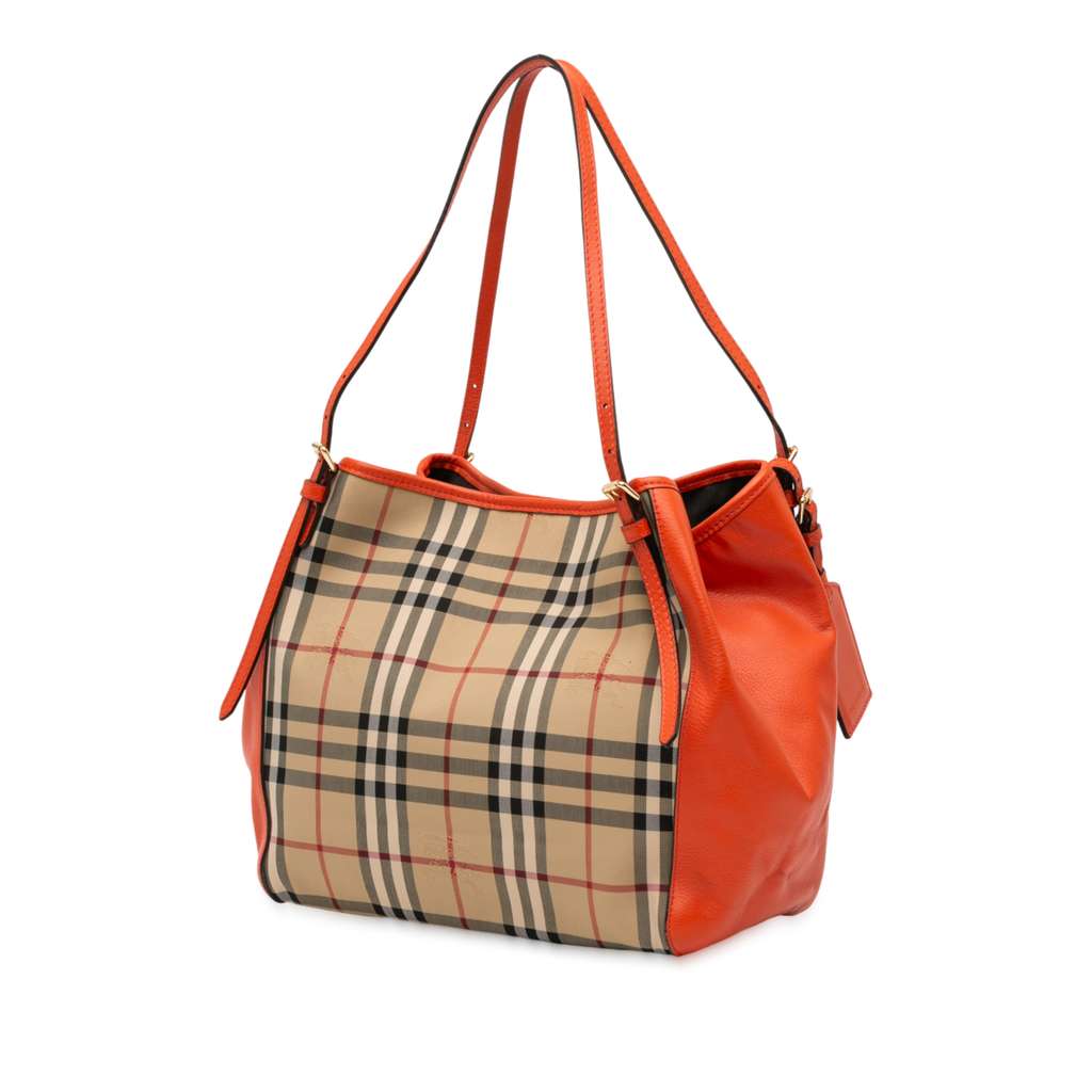 Burberry Small Haymarket Check Canvas and Leather Canterbury Tote - 2