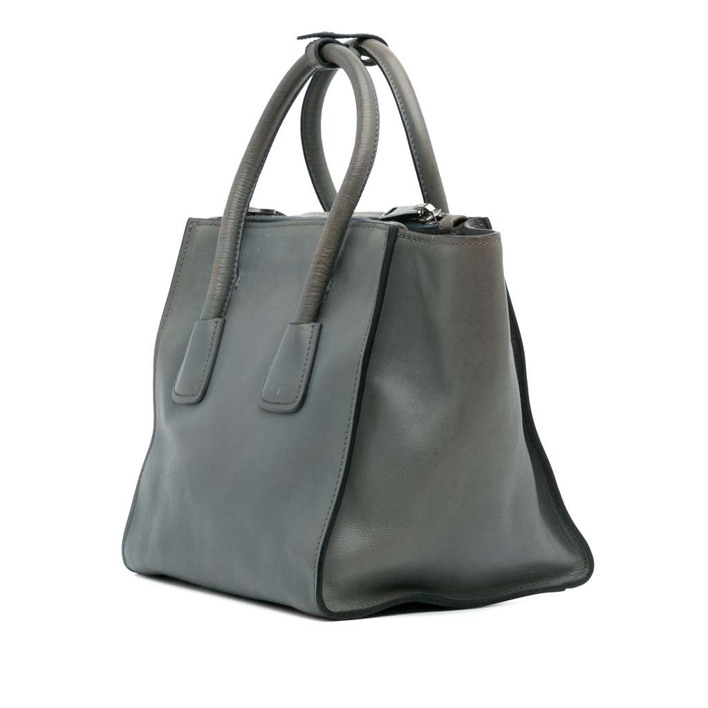 Prada Glace Calf Twin Pocket Satchel - 2