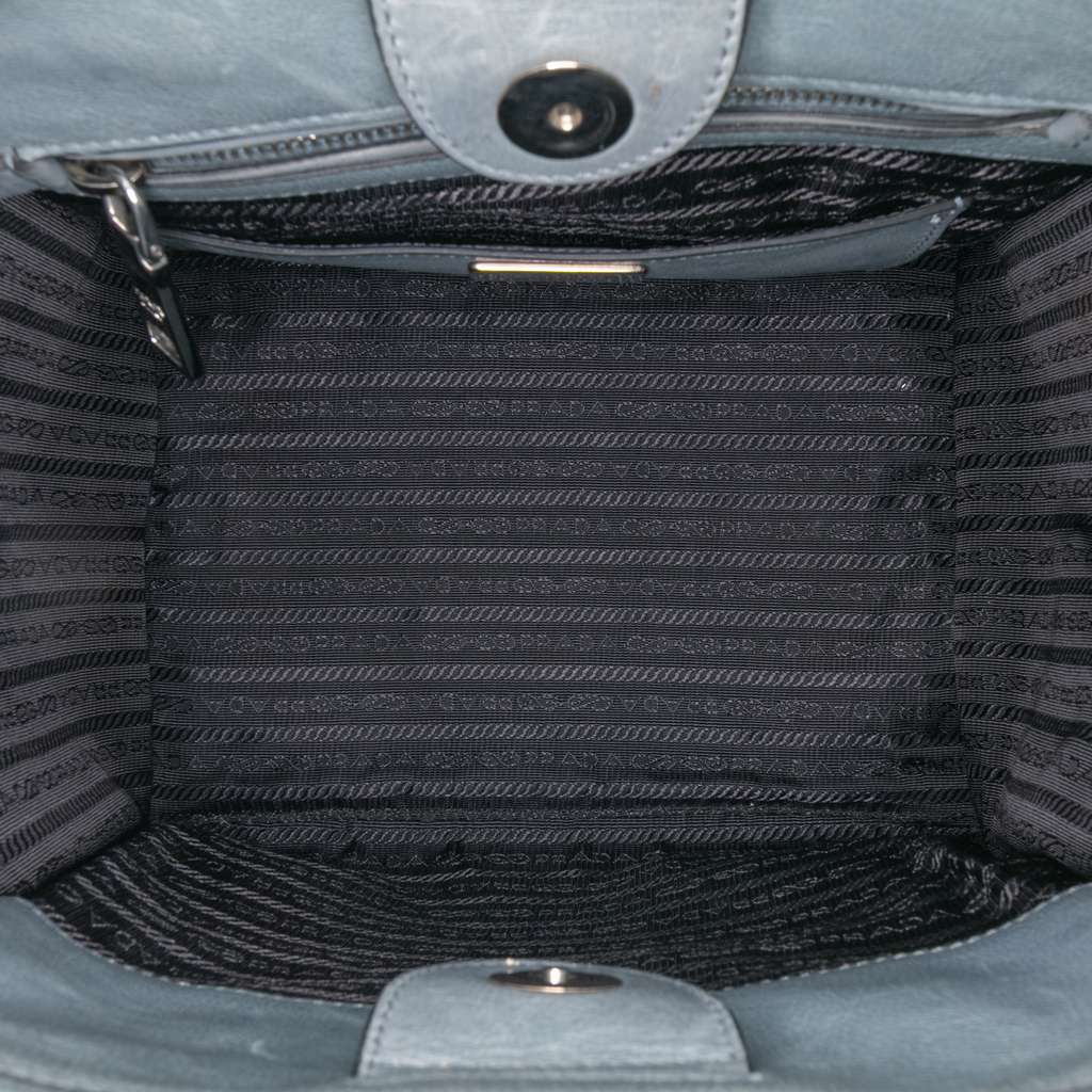 Prada Glace Calf Twin Pocket Satchel - 4