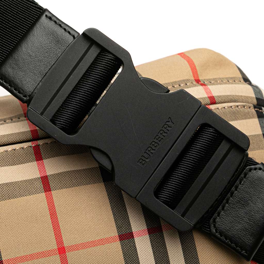 Burberry Medium House Check Nylon Sonny Belt Bag - Image 12