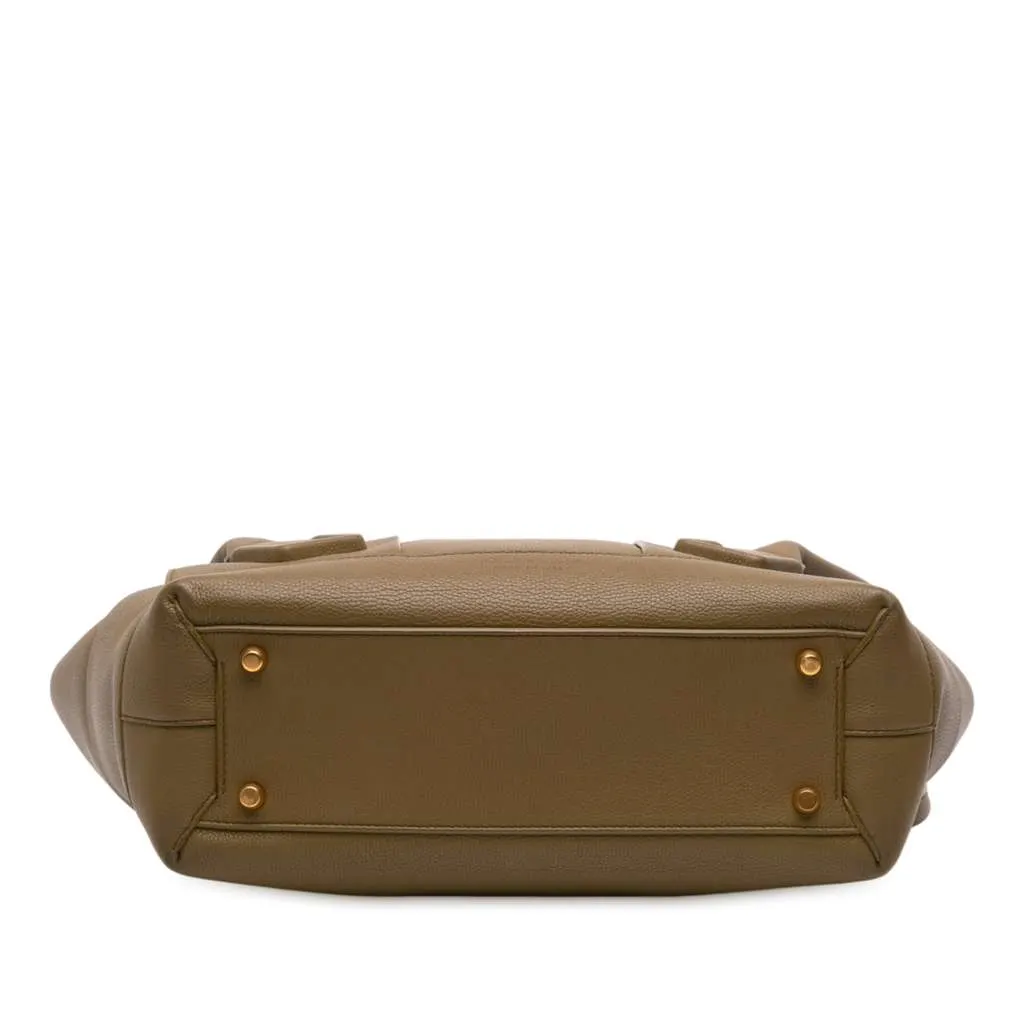 Bottega Veneta Medium Grained Calfskin Maxi Intrecciato Arco Bag Brown Leather Good - Inside View