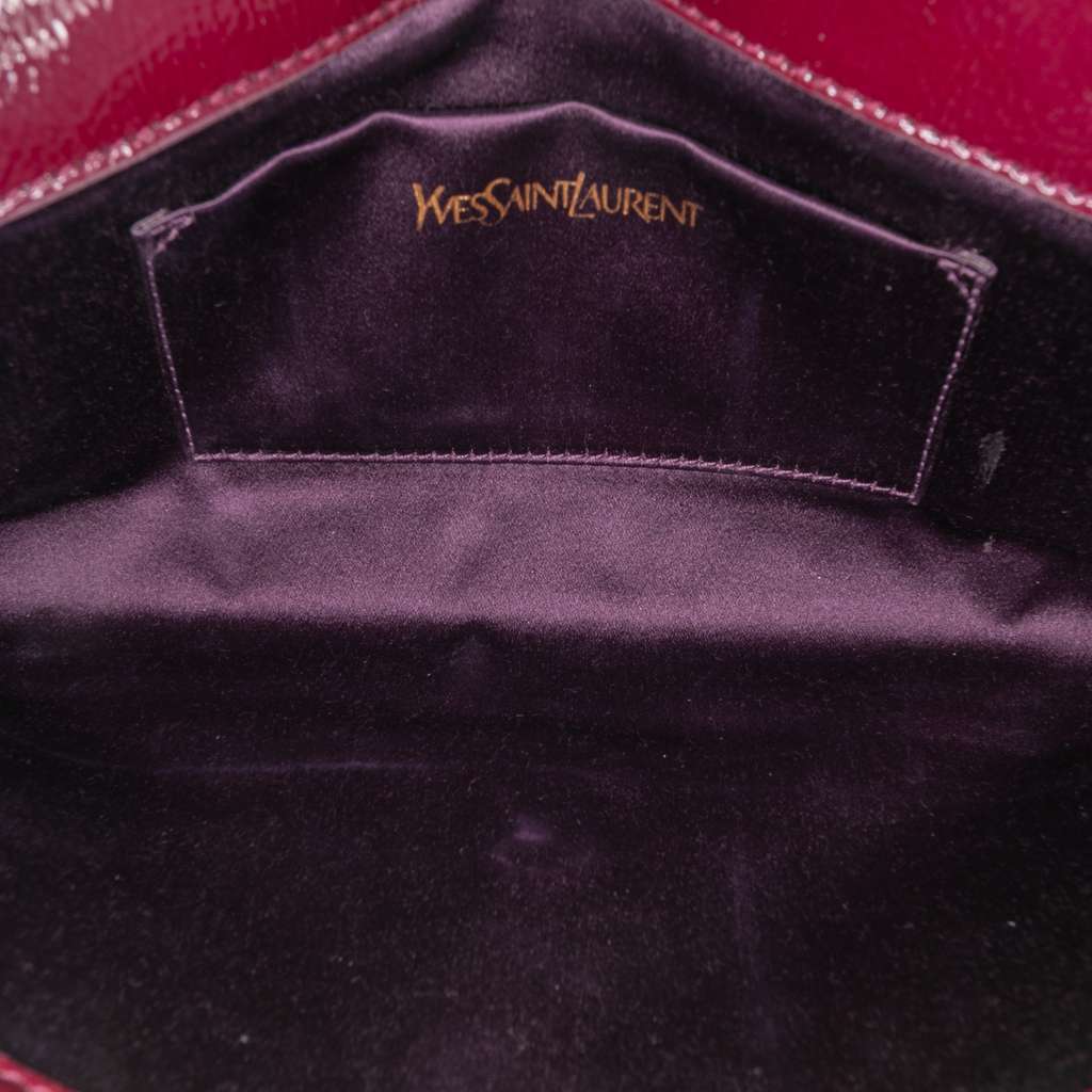 Saint Laurent Small Textured Patent Belle De Jour Clutch - 4