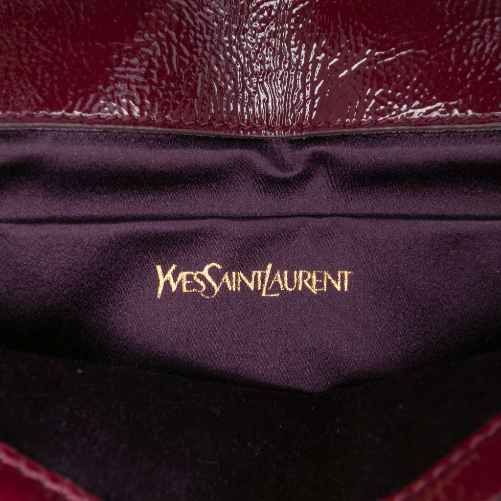 Saint Laurent Small Textured Patent Belle De Jour Clutch - 5