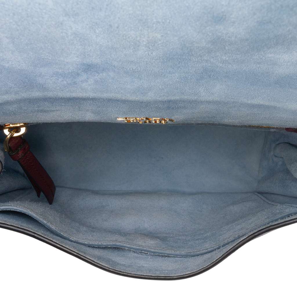 Prada Glace Calf and Suede Patchwork Etiquette Satchel - 4