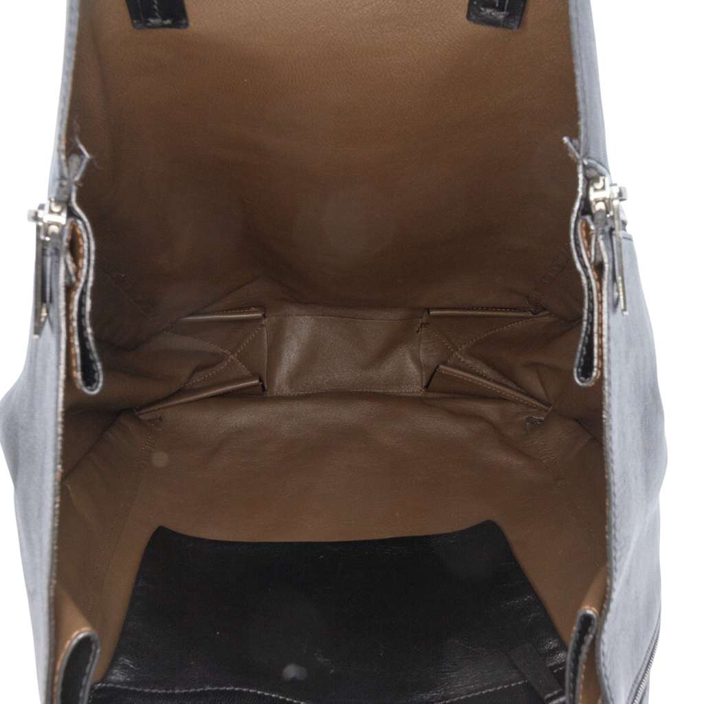 Celine Lambskin Vertical Zip Cabas Tote - 4