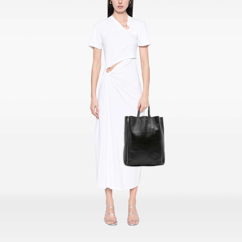 Celine Lambskin Vertical Zip Cabas Tote - Image 12