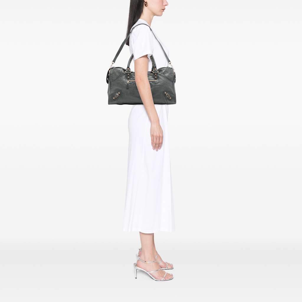 Balenciaga Lambskin Motocross Giant 12 Part Time Satchel - Image 13