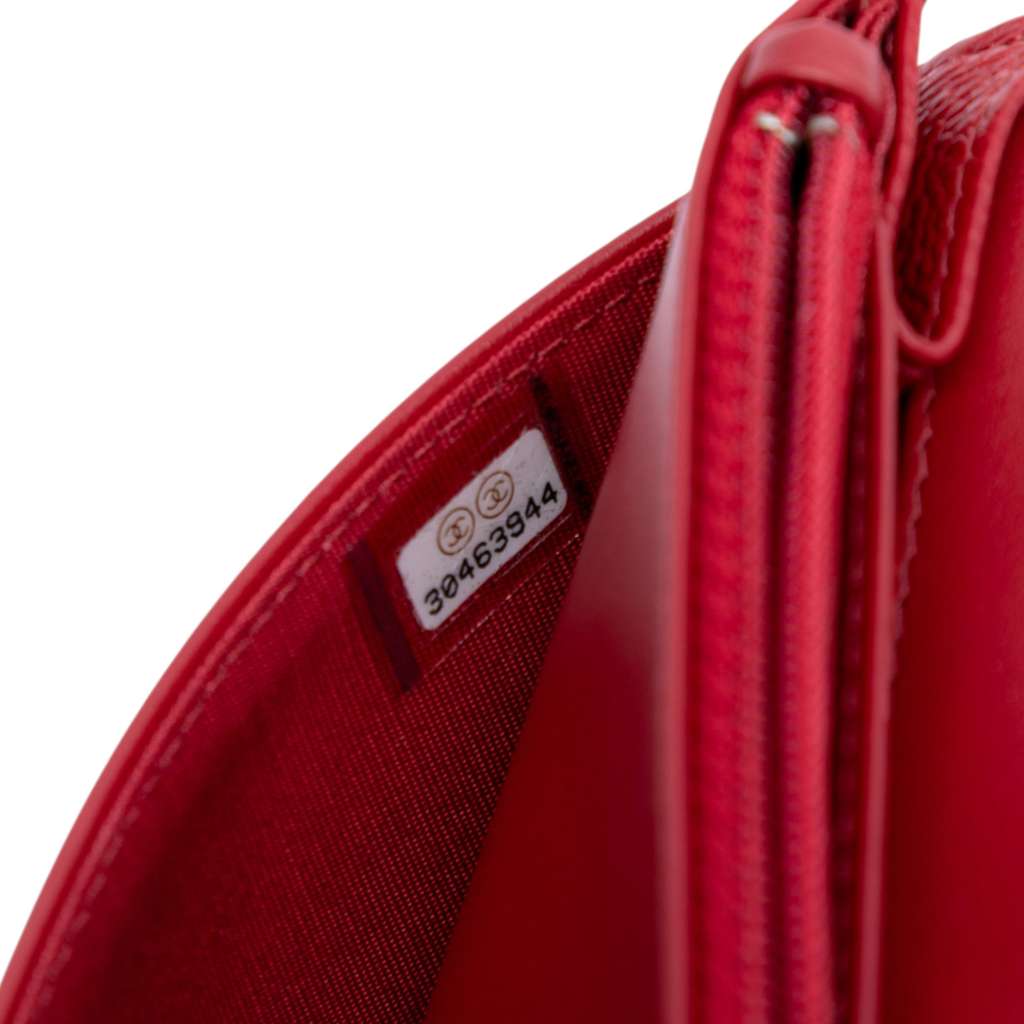 Chanel Quilted Caviar Boy Wallet on Chain - 5