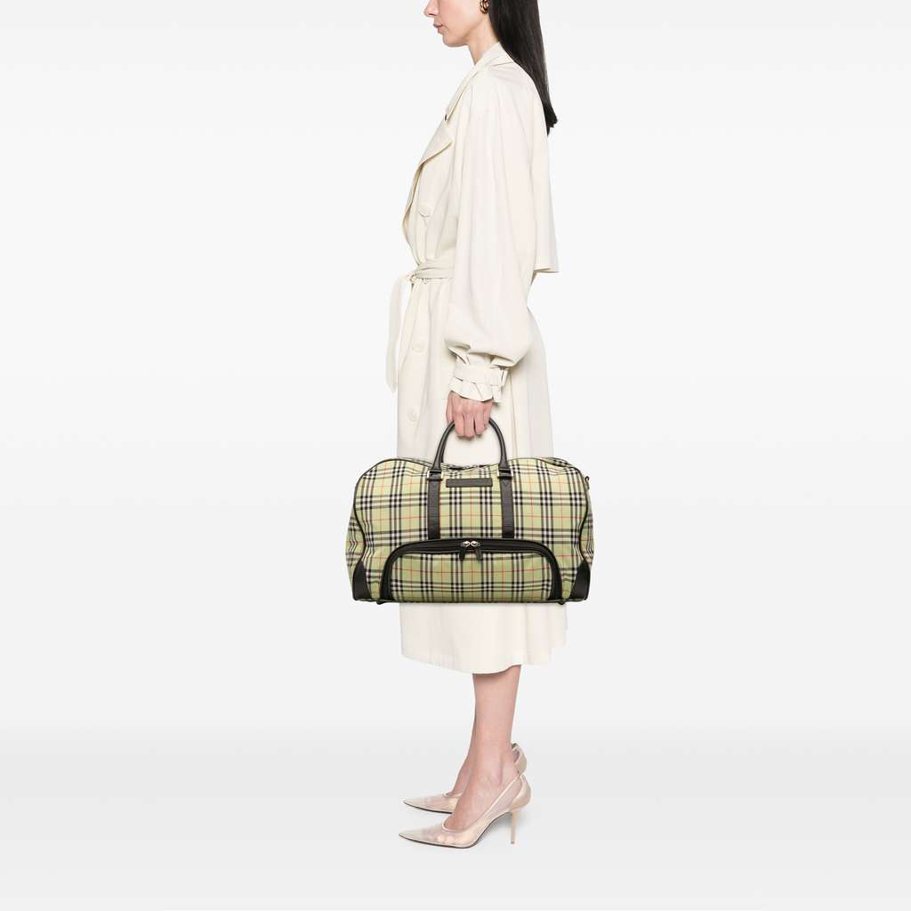 Burberry House Check Canvas Travel Bag - Image 13