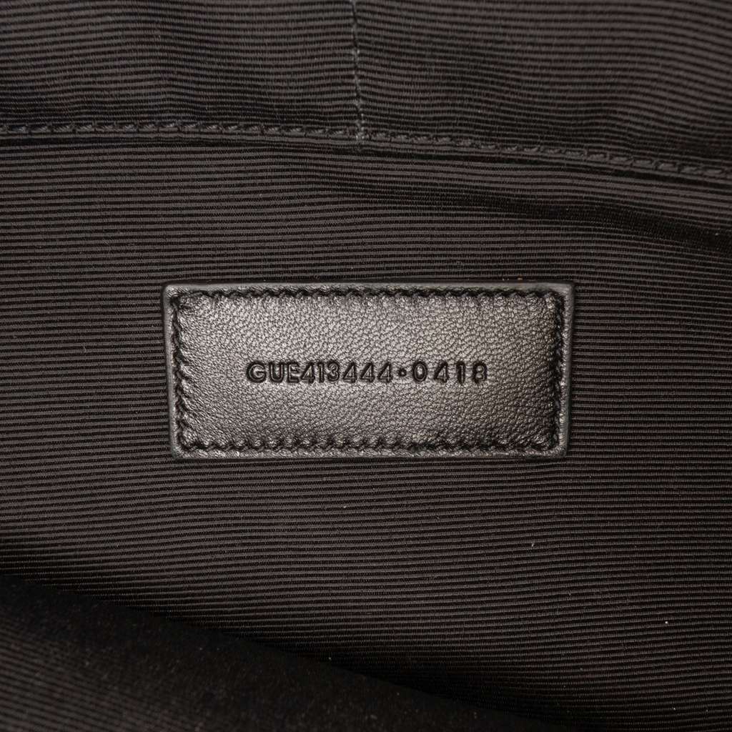 Saint Laurent Leather Chevron Monogram Document Holder - Detail 1