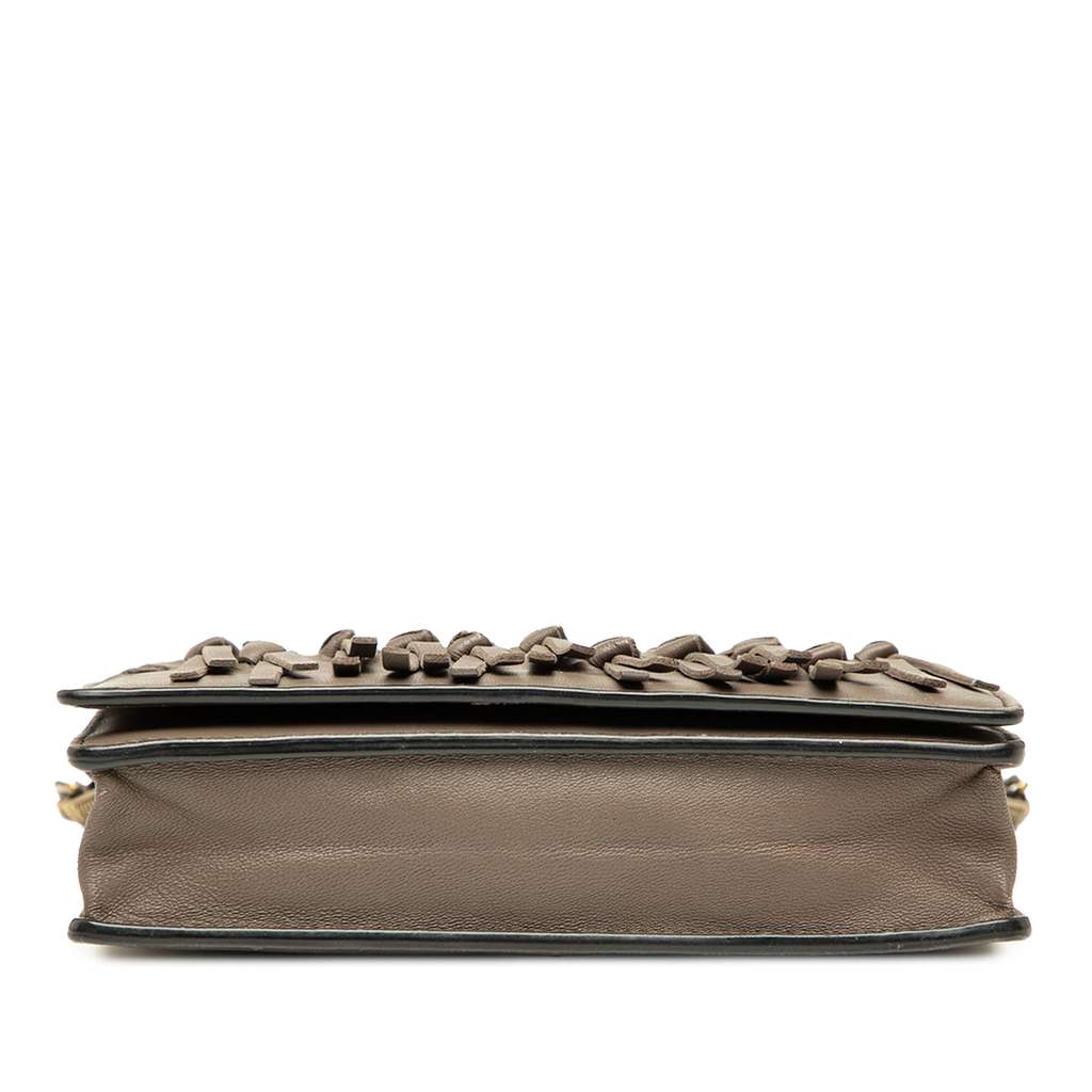 Bottega Veneta Nappa Intrecciato Fringe Wallet on Chain - Image 6