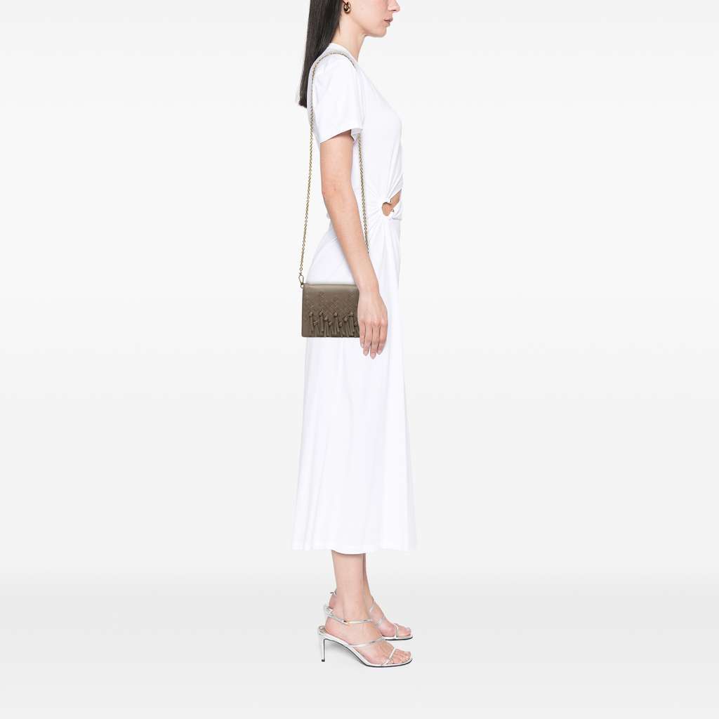 Bottega Veneta Nappa Intrecciato Fringe Wallet on Chain - Detail 2