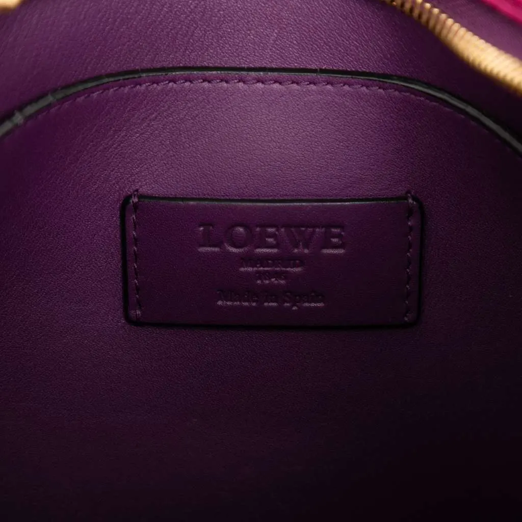 Loewe Leather Anagram Sofia Crossbody Purple Leather Good - Box View