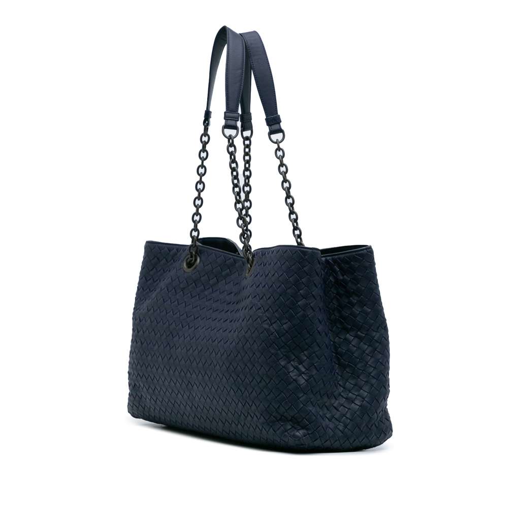 Bottega Veneta Large Nappa Intrecciato Classic Chain Strap Tote - 2