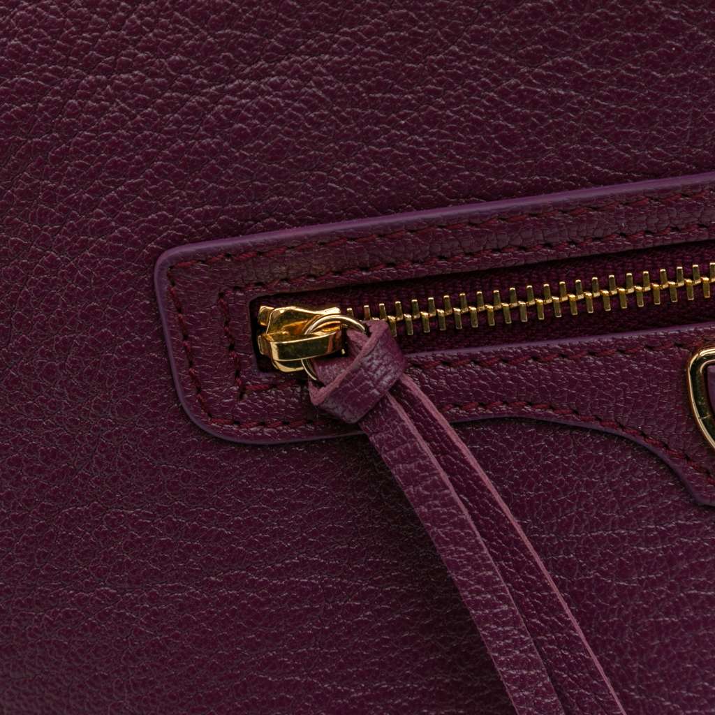 Balenciaga Goatskin Motocross Classic Metallic Edge Clutch - Image 10