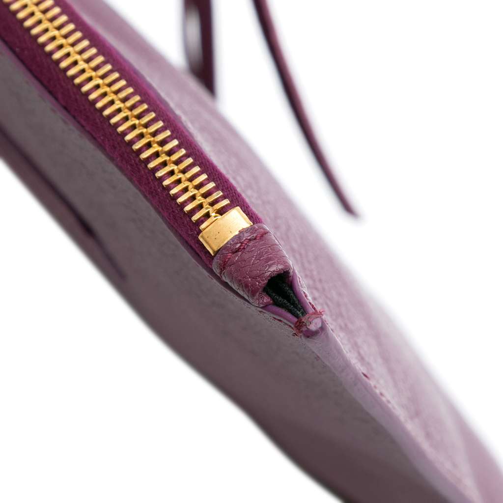 Balenciaga Goatskin Motocross Classic Metallic Edge Clutch - Image 12