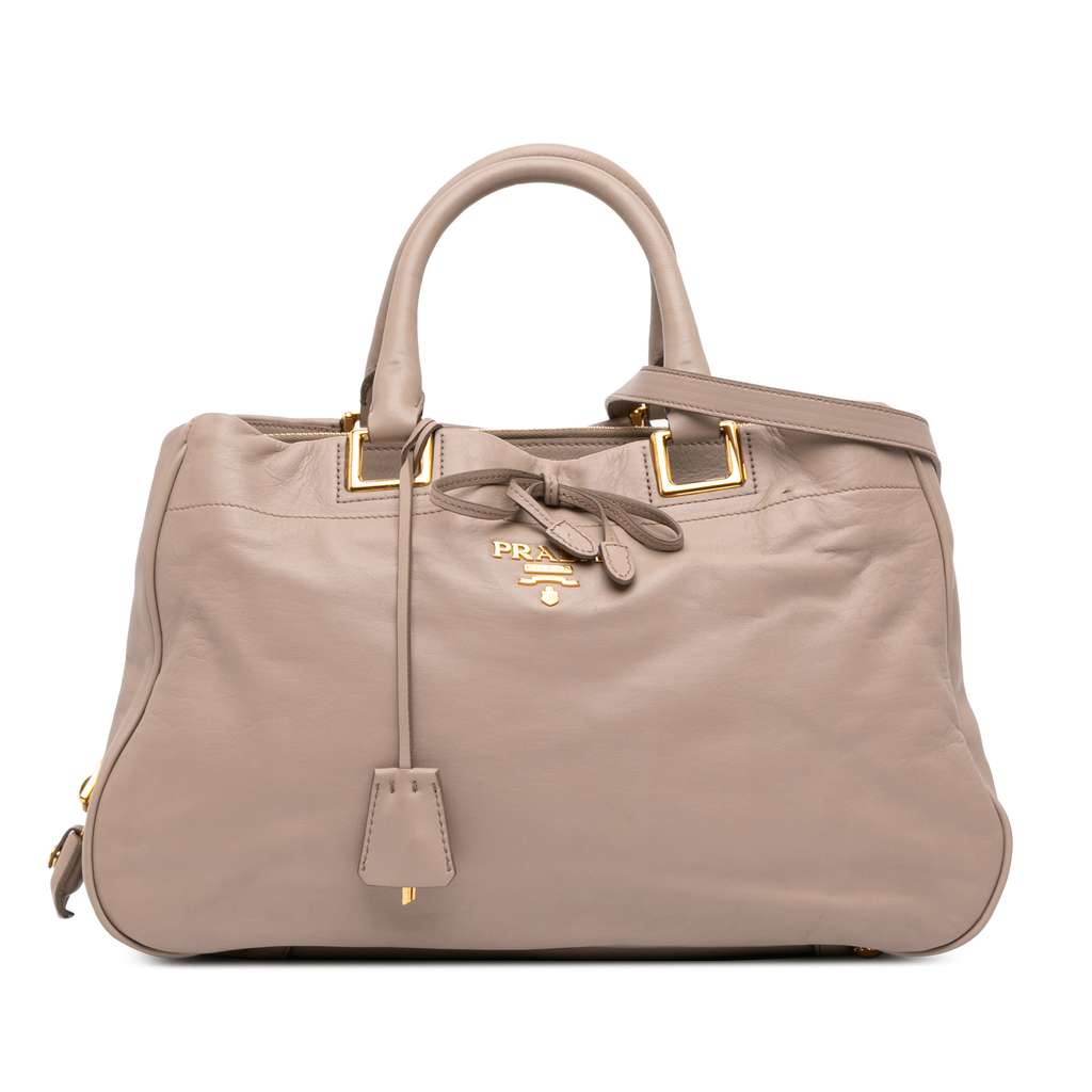 Prada Vitello Bow Satchel