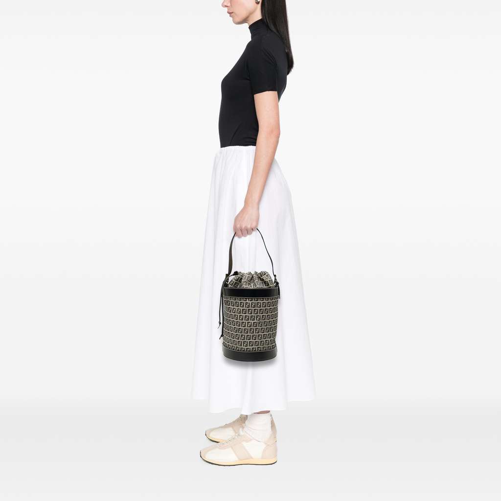 Fendi Zucchino Canvas Bucket Bag - Detail 2