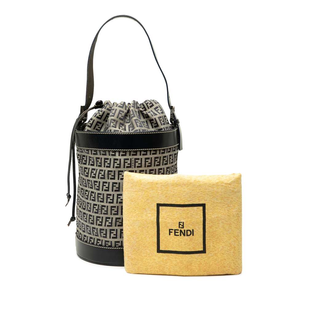 Fendi Zucchino Canvas Bucket Bag - Image 10