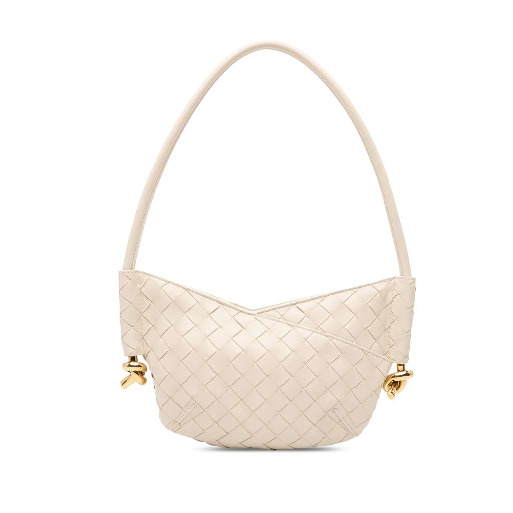 Bottega Veneta Baby Lambskin Intrecciato Solstice Shoulder Bag