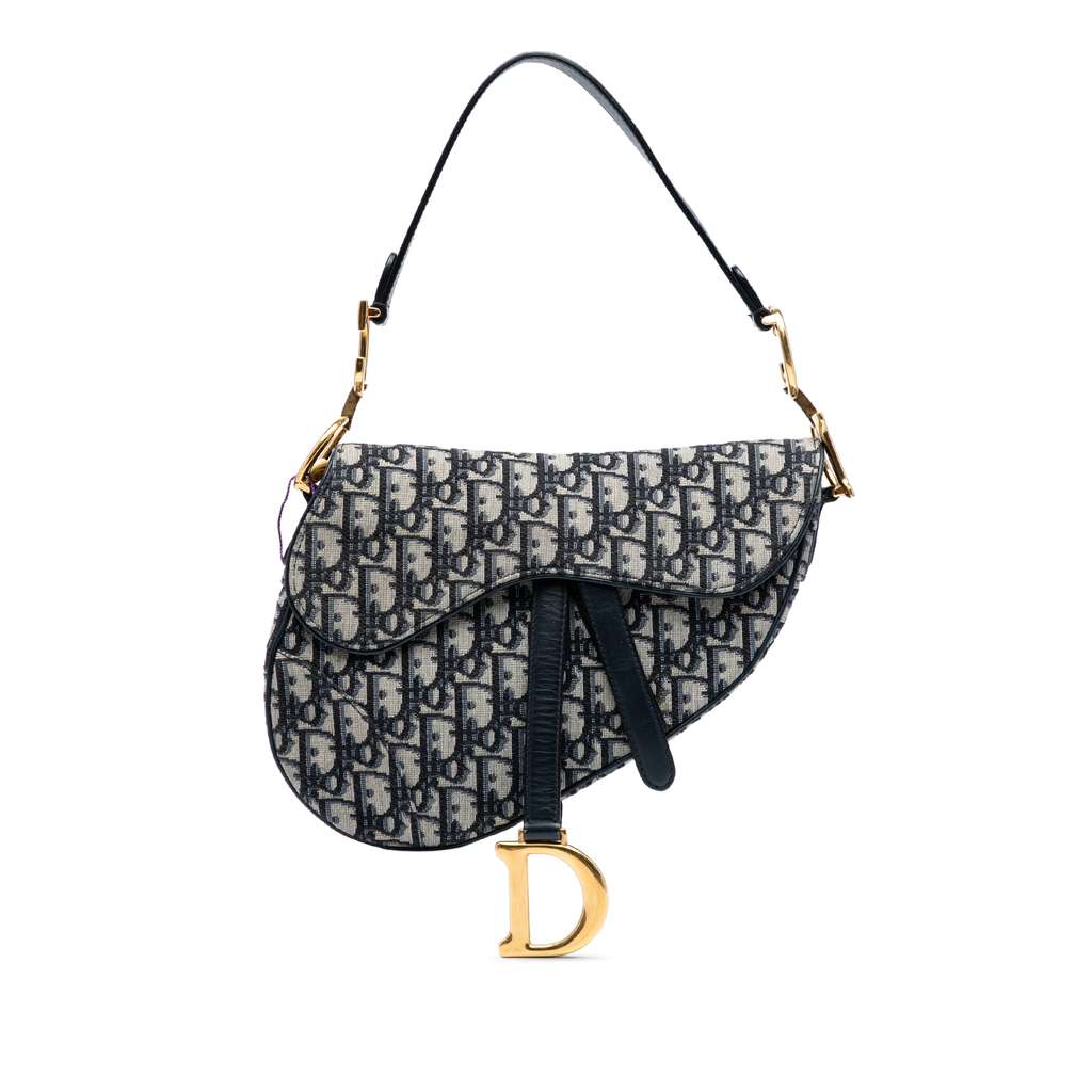 Dior Oblique Canvas Saddle Bag