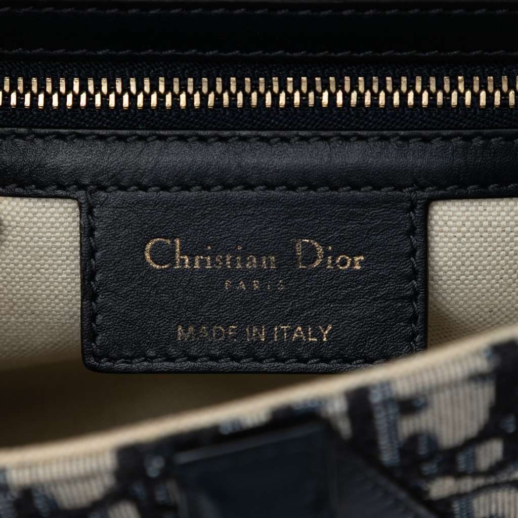 Dior Oblique Canvas Saddle Bag - Side view
