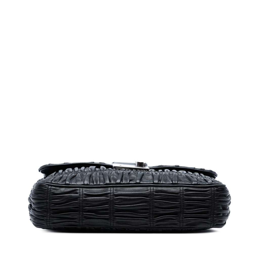 Prada Medium Nappa Gaufre Sound Lock Shoulder Bag - 3