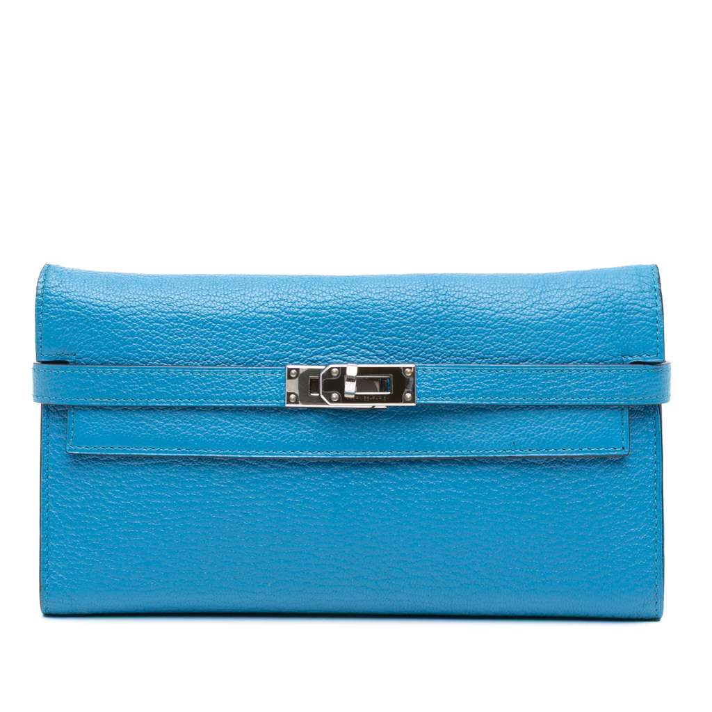 Hermès Chevre Mysore Kelly Longue Wallet